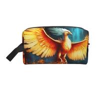 LHBWCVN Trousse de toilette de voyage pour homme et femme - Grande trousse de maquillage portable en cuir avec crochet de suspension - Pochette à fermeture éclair - Blanc, taille unique, blanc, Taille