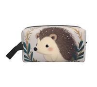 LHBWCVN Trousse de toilette de voyage pour homme et femme - Grande trousse de maquillage portable en cuir avec crochet de suspension - Pochette à fermeture éclair - Blanc - Taille unique, blanc,