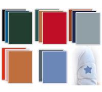 Lhbwhiz 14 Pièces Patchs de Réparation en Nylon,Patchs de Tissu de Réparation de Doudoune Autocollants,Colle de Tissu Imperméable,Patchs Légers,Colle Textile,pour Manteaux(Colors,15x20cm)