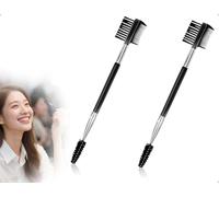 Lhbwhiz Lot De 2 Peignes Anti Taches De Larmes De Chien, Brosse à Cils Double Face, Brosse à Sourcils Portable, Pour éLiminer CroûTes Et Mucus, Outils De Maquillage