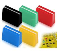 Lhbwhiz Lot de 5 capuchons de fader colorés pour console de mixage,compatibles avec de nombreux mélangeurs et contrôleurs DJ,compatibles avec Pio-neer DJM350,400,500,700(couleur,20 x 9 x 15 mm)