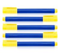 Lhbwhiz Lot de 5 stylos vérificateurs de billets, 132 x 12 mm, stylo de détection de faux billets, stylo pour détecter les euros, dollars américains, livres sterling, won, etc. (Bleu)