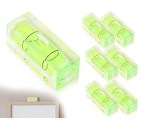 Lhbwhiz Lot de 6 niveaux à bulle carrés, mini niveaux à bulle de haute précision, petit niveau à bulle horizontal de qualité, pour tête de caméra et instruments de précision (15 x 15 x 40 mm)