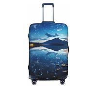 LHBZXMKJ Night Sky Housse de protection anti-rayures pour valise à roulettes 45,7 à 81,3 cm, Noir/blanc, Small