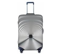LHCVSFGW Housse de bagage de voyage blanche pour tunnel de métro - Housse de protection élastique lavable et anti-rayures - Pour bagages de 45,7 à 81,3 cm, Noir , L