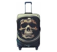 LHCVSFGW Housse de bagage de voyage, esthétique, motif tête de mort, protection élastique, lavable, anti-rayures, housse de bagage épaisse pour bagages de 45,7 à 81,3 cm, Noir , S