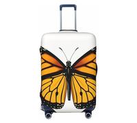 LHCVSFGW Housse de bagage de voyage Monarch Butterfly - Housse de protection élastique lavable anti-rayures pour bagages de 45,7 à 81,3 cm, Noir , XL