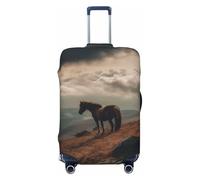 LHCVSFGW Housse de bagage de voyage - Protection élastique et lavable - Anti-rayures - Pour bagages de 45,7 à 81,3 cm, Noir , XL