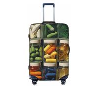 LHCVSFGW Housse de bagage de voyage - Protection élastique lavable - Anti-rayures - Pour bagages de 45,7 à 81,3 cm, Noir , XL