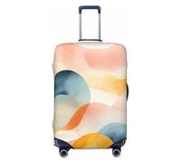 LHCVSFGW Housse de protection pour bagages de voyage à l'aquarelle - Élastique et lavable - Anti-rayures - Protection épaisse pour bagages de 45,7 à 81,3 cm, Noir , M
