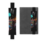 LHCVSFGW Porte-stylo élastique en cuir synthétique pour bloc-notes, marque-pages, avec bande réglable, pochette colorée, notes de musique, trousse à crayons pour planificateurs, classeurs, livres