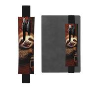 LHCVSFGW Porte-stylo élastique en cuir synthétique pour bloc-notes, marque-pages, avec bande réglable, pochette à stylos, paresseux sur fermeture éclair, trousse à crayons pour planificateurs