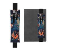 LHCVSFGW Porte-stylo élastique pour bloc-notes, marque-pages, porte-crayons en cuir synthétique avec bande réglable, pochette à crayons pour poney ludique, trousse à crayons pour planificateurs