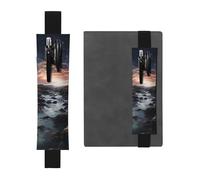 LHCVSFGW Porte-stylo élastique pour bloc-notes, marque-pages, porte-crayons en cuir synthétique avec bande réglable, pochette à stylos, atmosphère subtile, trousse à crayons pour planificateurs