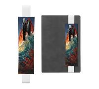 LHCVSFGW Porte-stylo élastique pour bloc-notes, marque-pages, porte-crayons en cuir synthétique avec bande réglable, pochette colorée pour planche de surf - Trousse à crayons pour planificateurs