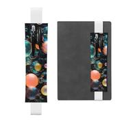 LHCVSFGW Porte-stylo élastique pour bloc-notes, marque-pages, porte-crayons en cuir synthétique avec bande réglable, pochette pour stylos, savon, bulles, trousse à crayons pour planificateurs