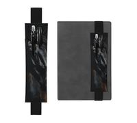 LHCVSFGW Porte-stylo élastique pour bloc-notes, marque-pages, porte-crayons en cuir synthétique avec bande réglable, pochette à crayons A Dark Horse Trousse à crayons pour planificateurs, classeurs