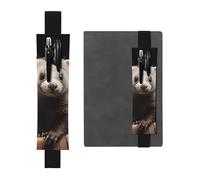 LHCVSFGW Porte-stylo élastique pour bloc-notes, marque-pages, porte-crayons en cuir synthétique avec bande réglable, pochette à stylos, furets, trousse à crayons pour planificateurs, classeurs, livres