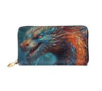 LHCVSFGW Portefeuille en cuir pour homme et femme - Portefeuille ultra fin avec porte-cartes de crédit - Dragon Art - Noir - Taille unique, Noir , Taille unique