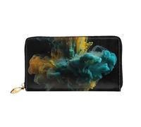 LHCVSFGW Portefeuille en cuir pour homme et femme - Portefeuille ultra fin avec porte-cartes de crédit coloré - Noir - Taille unique, Noir , Taille unique