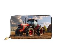 LHCVSFGW Portefeuille en cuir pour homme et femme - Portefeuille ultra fin avec porte-cartes de crédit - Tracteur agricole - Noir - Taille unique, Noir , Taille unique
