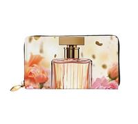 LHCVSFGW Portefeuille en cuir pour homme et femme - Portefeuille ultra fin - Porte-cartes de crédit tendance - Parfum - Pochette pour dames - Noir - Taille unique, Noir , Taille unique