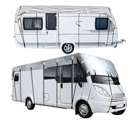 LHCXKJGS Housse Camping Car Tissu Oxford 210D Housses pour Camping-Car Et Caravane Rangement Pliable, Facile à Nettoyer Solette pour Caravane,Grey-11m×3m