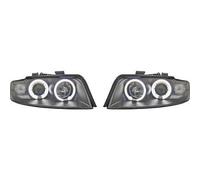 LHD CCFL Projecteur Phare Avant Paire Transparent Noir Pour Audi A4 Berline 8E