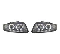 LHD CCFL Projecteur Phare Avant Paire Transparent Noir Pour Audi A4 Berline 8E