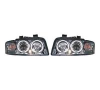 LHD Phares Projecteur Paire Angel Eyes Transparent Chrome pour Audi A4 Avant 8E