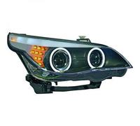 LHD Phares Projecteur Paire Angel Eyes Transparent Noir D1S H7 Pour BMW E60 61