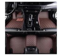 LHD Pour Hyundai Pour Kona 2018 2019 2020 2021 2022 2023 Ans Tapis En Cuir Artificiel Accessoires Voiture Intérieurs Voiture Tapis Moquettes(Coffee 5 seats)