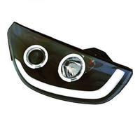 LHD Projecteur Phare Avant Paire LED Dragon Feux de Position Noir Hyundai IX35