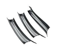 LHD RHD 3 pièces/ensemble pour BMW X5 F15 X6 F16 poignée intérieure voiture garniture traction couverture accessoires Texture fibre carbone Poignée Intérieure(C-RHD 3 Pcs)