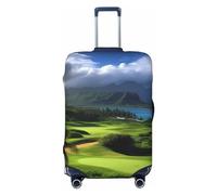 LHDGBNV Housse de protection pour valise de golf tropicale - Lavable - Élastique - Anti-rayures - Convient aux valises de 45,7 à 81,3 cm, Noir , M