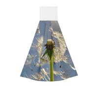 LHDGBNV Serviette à suspendre motif pissenlit douce et absorbante, serviette de bain, torchons de cuisine avec boucle de suspension, serviettes à nouer à séchage rapide pour salle de bain, cuisine