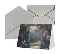 LHDGBWC Carte de vœux « Thinking of You » avec enveloppes vierges de 10,2 x 15,2 cm, carte d'anniversaire pour toutes les occasions pour mariage, cartes de remerciement, jardin secret, fête prénatale