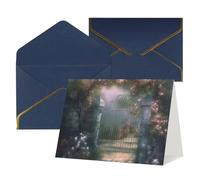 LHDGBWC Carte de vœux « Thinking of You » avec enveloppes vierges de 10,2 x 15,2 cm, carte d'anniversaire pour toutes les occasions pour mariage, cartes de remerciement, jardin secret, fête prénatale