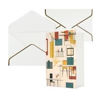 LHDGBWC Carte « Thinking of You » avec enveloppes, carte de vœux vierge de 10,2 x 15,2 cm, carte d'anniversaire pour toutes les occasions pour mariage, cartes de remerciement, carte moderne du milieu