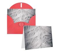 LHDGBWC Carte « Thinking of You » avec enveloppes, carte de vœux vierge de 10,2 x 15,2 cm, carte d'anniversaire pour toutes les occasions pour mariage, cartes de remerciement, carte blanche et grise