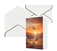 LHDGBWC Carte « Thinking of You » avec enveloppes - Carte de vœux vierge de 10,2 x 15,2 cm - Carte d'anniversaire pour toutes les occasions - Cartes de vœux pour mariage, cartes de remerciement
