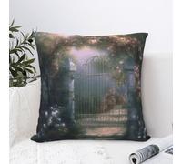 LHDGBWC Housses de coussin décoratives douces, 61 x 61 cm, style rustique et moderne, motif jardin secret pour canapé, chambre à coucher, salon