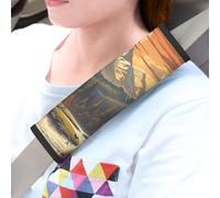 LHDGBWC Lot de 2 coussinets universels pour ceinture de sécurité de voiture - Idéal pour l'extérieur - Pour harnais de landau - Pour ceinture de sécurité - Accessoires d'intérieur de voiture