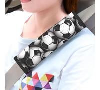 LHDGBWC Lot de 2 coussinets universels pour ceinture de sécurité de voiture - Pour harnais de ballon de football - Pour ceinture de sécurité - Accessoires d'intérieur de voiture