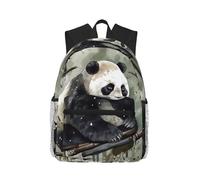 LHDGBWC Sac à dos de voyage léger pour ordinateur portable de 15,6 pouces avec peinture à l'encre de panda pour homme et femme