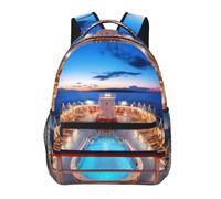 LHDGBWC Sac à dos de voyage léger pour ordinateur portable de 15,6 pouces, motif tigre sauvage, pour homme et femme, Bateau de croisière Pool Party, taille unique