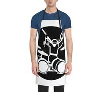 LHDGBWC Tablier de chef imperméable pour homme et femme - Tablier de chef réglable avec poches - Tablier de cuisine pour la cuisine, la pâtisserie, le barbecue, la peinture, le nettoyage du gril