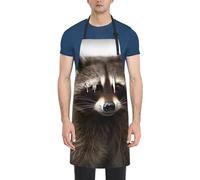 LHDGBWC Tablier de chef imperméable pour homme et femme - Tablier de chef réglable avec poches - Tablier de cuisine pour cuisine, pâtisserie, barbecue, peinture, nettoyage du gril, noir, taille unique