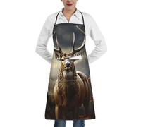 LHDGBWC Tablier imperméable pour homme et femme - Tablier de chef réglable avec poches - Tablier de cuisine pour cuisine, pâtisserie, barbecue, nettoyage du barbecue