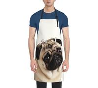 LHDGBWC Tablier imperméable pour homme et femme - Tablier de chef réglable avec poches - Tablier de cuisine pour cuisine, pâtisserie, barbecue, peinture, nettoyage